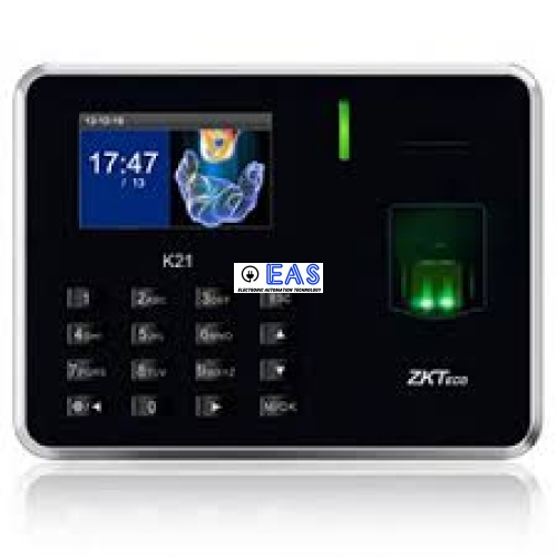 Máy chấm công vân tay hiệu:  ZKTeco, Mã hàng:  K21